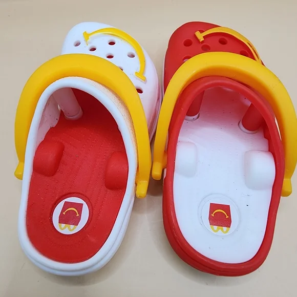 2024 McDonalds Mini Crocs Keychain Happy Meal Toys Set Of 2 - Picture 2 of 3